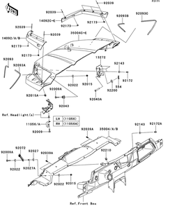 Part Location Diagram of 92022-193 Kawasaki Washer-Plain