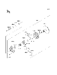 Drive Converter Diagram and Parts List for KAF620G7F 2007 & Prior Kawasaki Lawn Tractor Accessories