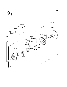Drive Converter Diagram and Parts List for KAF620K7F 2007 & Prior Kawasaki Lawn Tractor Accessories
