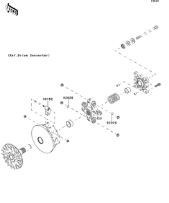 Optional Parts(Engine) Diagram and Parts List for KAF400AFF 2015 Kawasaki Lawn Tractor Accessories