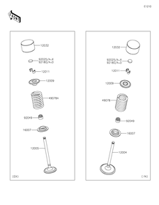 Valve Diagram and Parts List for KRF1000ALF 2020 Kawasaki Lawn Tractor Accessories