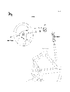 Steering Wheel Diagram and Parts List for KRT800BEF 2014 Kawasaki Lawn Tractor Accessories
