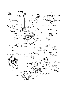 Cylinder Head Diagram and Parts List for KRF750RCS 2012 Kawasaki Lawn Tractor Accessories
