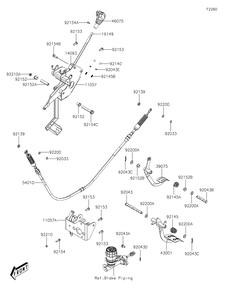 Part Location Diagram of 46075-0569 Kawasaki Grip