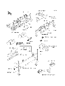 Labels Diagram and Parts List for KAF620PDF 2013 Kawasaki Lawn Tractor Accessories