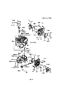 Part Location Diagram of 49120-0733 Kawasaki Crankcase-Comp