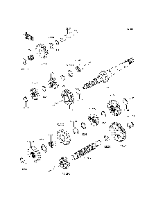 Transmission Diagram and Parts List for KRF800DFF 2015 Kawasaki Lawn Tractor Accessories