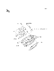 Cylinder Head Diagram and Parts List for KAF400C7F 2007 & Prior Kawasaki Lawn Tractor Accessories