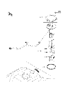 Fuel Pump Diagram and Parts List for KRT800BEF 2014 Kawasaki Lawn Tractor Accessories