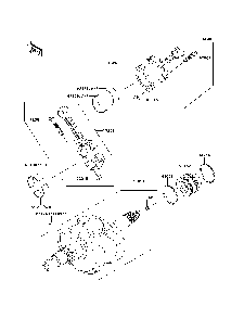 Crankshaft Diagram and Parts List for KRT800BEF 2014 Kawasaki Lawn Tractor Accessories