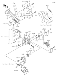 Part Location Diagram of 56030-0930 Kawasaki Label, Stroke Range