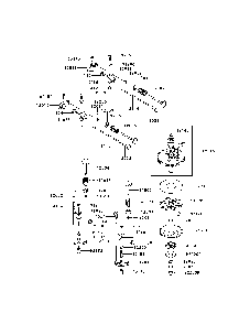 Valve/camshaft Diagram and Parts List for FR600V-AS06  Kawasaki Engine