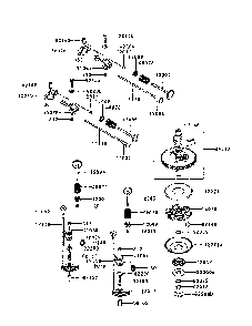 Valve/camshaft Diagram and Parts List for FR730V-DS04  Kawasaki Engine