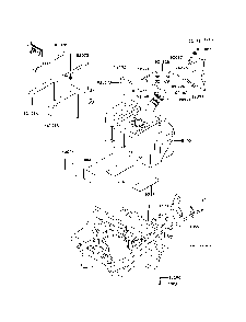Fuel Tank Diagram and Parts List for KRF750PCS 2012 Kawasaki Lawn Tractor Accessories