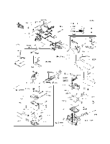 Chassis Electrical Equipment Diagram and Parts List for KRT800BFF 2015 Kawasaki Lawn Tractor Accessories