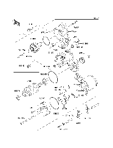 Starter Motor Diagram and Parts List for KAF620MDF 2013 Kawasaki Lawn Tractor Accessories