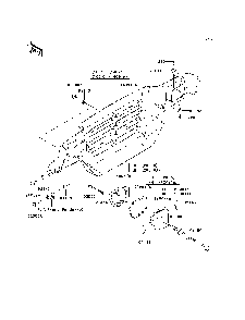Headlight Diagram and Parts List for KAF620H7F 2007 & Prior Kawasaki Lawn Tractor Accessories