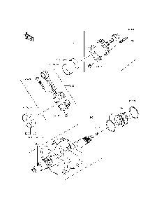 Crankshaft Diagram and Parts List for KRF800BFF 2015 Kawasaki Lawn Tractor Accessories