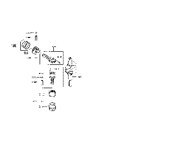 Piston/crankshaft Diagram and Parts List for FR600V-AS05  Kawasaki Engine