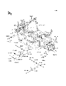 Engine Mount Diagram and Parts List for KRF750NCS 2012 Kawasaki Lawn Tractor Accessories