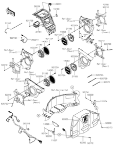 Other Diagram and Parts List for KRT1000BPFNL 2023 Kawasaki Lawn Tractor Accessories