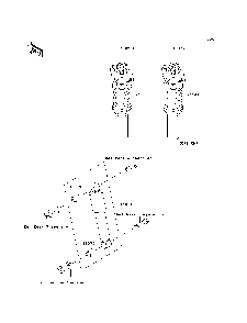 Shock Absorber Diagram and Parts List for KAF620E7F 2007 & Prior Kawasaki Lawn Tractor Accessories