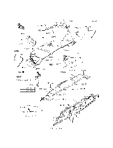 Front Fender Diagram and Parts List for KRT800DFF 2015 Kawasaki Lawn Tractor Accessories