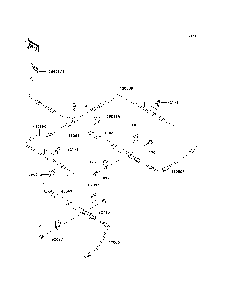 Brake Piping Diagram and Parts List for KAF620E7F 2007 & Prior Kawasaki Lawn Tractor Accessories