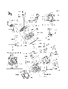 Cylinder Head Diagram and Parts List for KRF750RDF 2013 Kawasaki Lawn Tractor Accessories