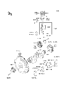 Crankshaft/Piston Diagram and Parts List for KAF950B7F 2007 & Prior Kawasaki Lawn Tractor Accessories