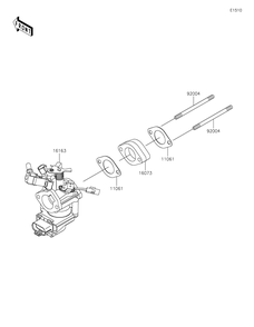 Throttle Diagram and Parts List for KAF400TKS 2019 Kawasaki Lawn Tractor Accessories