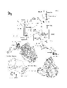 Control Diagram and Parts List for KAF400A7F 2007 & Prior Kawasaki Lawn Tractor Accessories