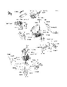 Frame Fittings Diagram and Parts List for KRT800DEF 2014 Kawasaki Lawn Tractor Accessories