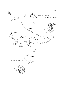 Rear Brake Piping Diagram and Parts List for KAF400B7F 2007 & Prior Kawasaki Lawn Tractor Accessories