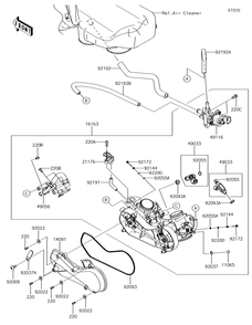 Part Location Diagram of 92093-0127 Kawasaki Seal