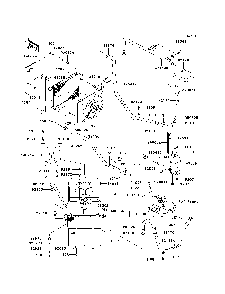 Radiator Diagram and Parts List for KAF950B7F 2007 & Prior Kawasaki Lawn Tractor Accessories