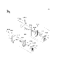 Taillight Diagram and Parts List for KRF750TAF 2010 Kawasaki Lawn Tractor Accessories