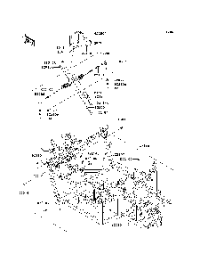 Frame Diagram and Parts List for KRF750RDF 2013 Kawasaki Lawn Tractor Accessories