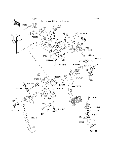 Brake Pedal/Throttle Lever Diagram and Parts List for KRF750SDF 2013 Kawasaki Lawn Tractor Accessories
