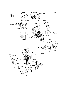Frame Fittings Diagram and Parts List for KRT800CFF 2015 Kawasaki Lawn Tractor Accessories