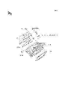 Cylinder Head Diagram and Parts List for KAF400B7F 2007 & Prior Kawasaki Lawn Tractor Accessories