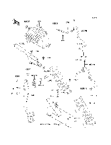 Brake Pedal/Throttle Lever Diagram and Parts List for KAF620PDF 2013 Kawasaki Lawn Tractor Accessories