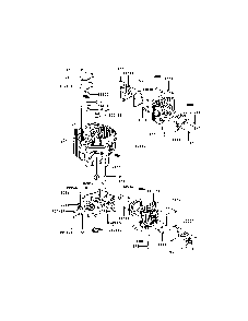 Cylinder/crankcase Diagram and Parts List for 752SFR600S06  Kawasaki Engine