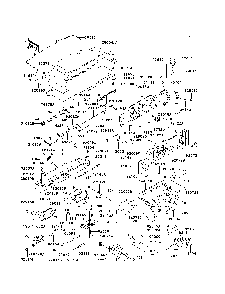 Frame Fittings Diagram and Parts List for KAF620E7F 2007 & Prior Kawasaki Lawn Tractor Accessories
