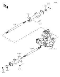Part Location Diagram of 31064-0645 Kawasaki Pipe-Comp, Rh