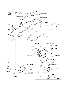 Front Box Diagram and Parts List for KAF950C7F 2007 & Prior Kawasaki Lawn Tractor Accessories