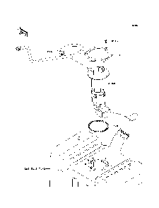 Fuel Pump Diagram and Parts List for KRF750TAF 2010 Kawasaki Lawn Tractor Accessories