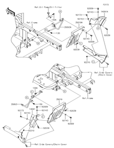 Flap Diagram and Parts List for KAF620MHF 2017 Kawasaki Lawn Tractor Accessories
