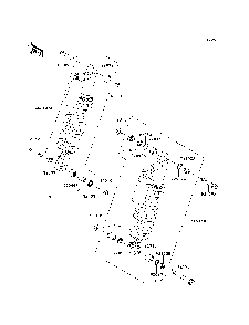 Shock Absorber Diagram and Parts List for KRF750SCSA 2012 Kawasaki Lawn Tractor Accessories