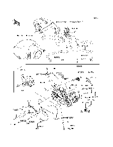 Throttle Diagram and Parts List for KRF750SCSA 2012 Kawasaki Lawn Tractor Accessories